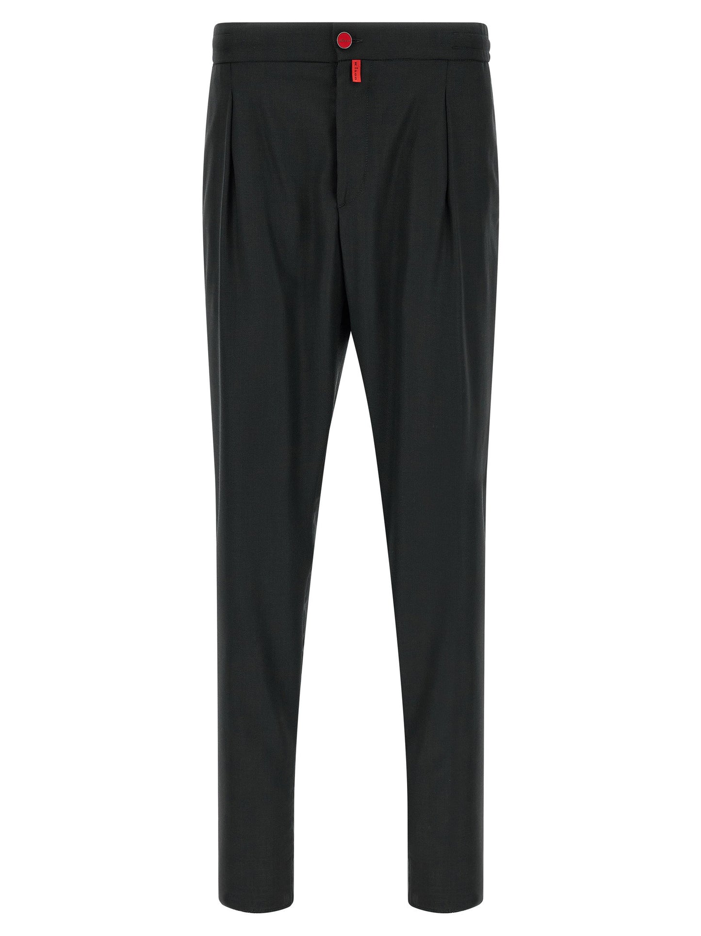 Kiton Red Button Pants