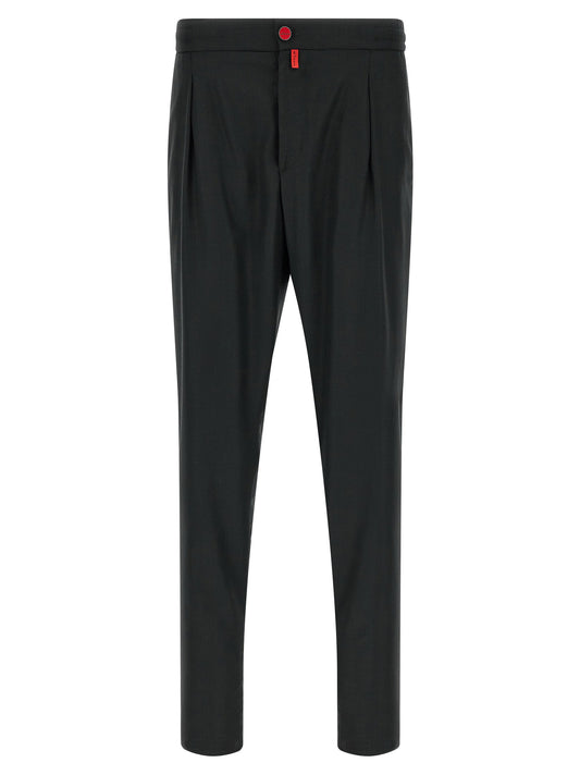 Kiton Red Button Pants