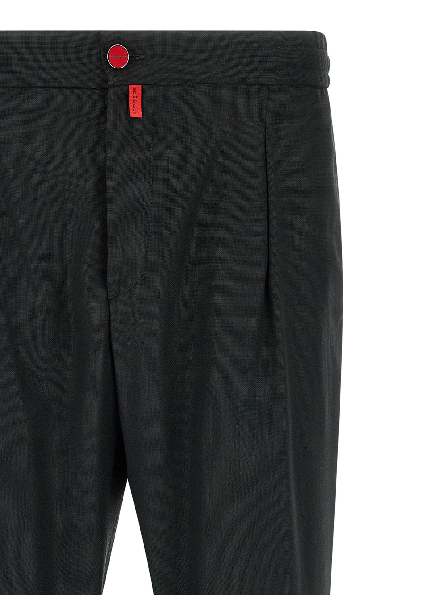 Kiton Red Button Pants