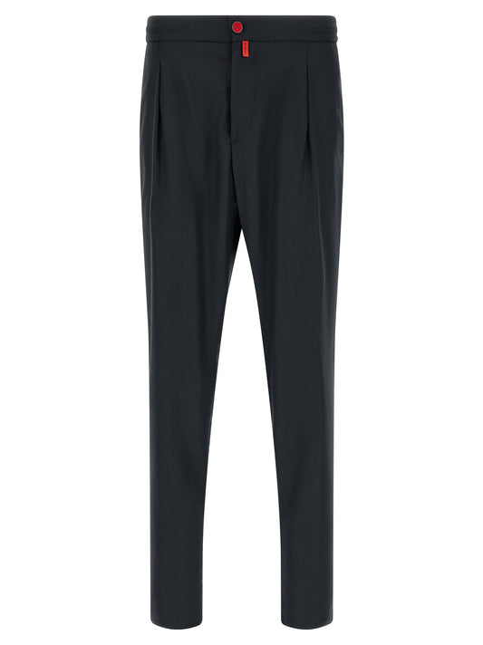 Kiton Red Button Pants