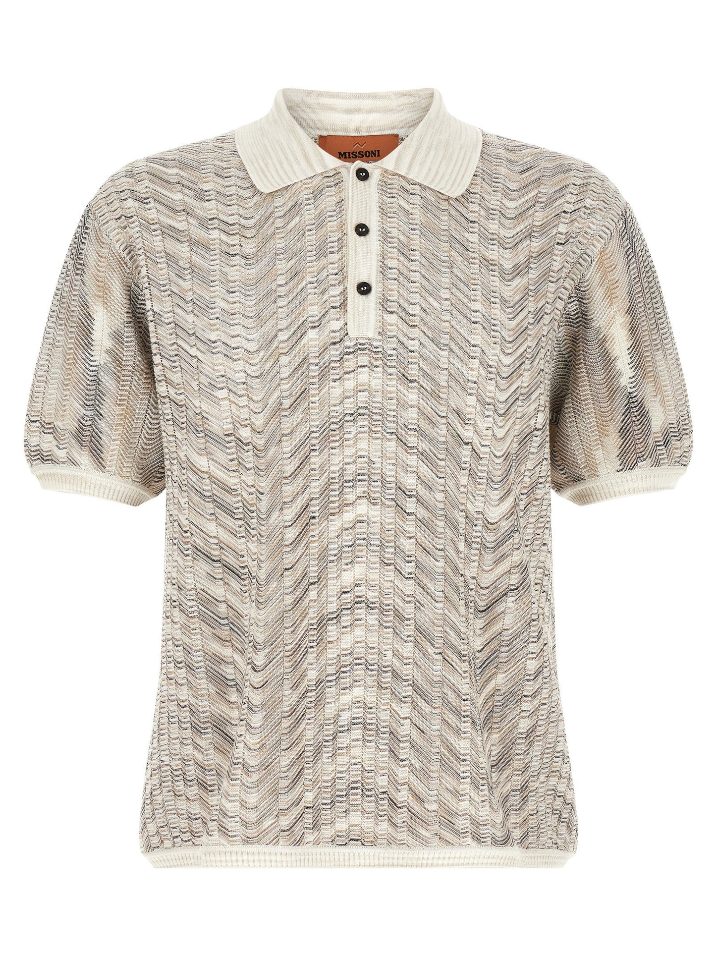 Missoni Zig-zag Knit Polo Shirt
