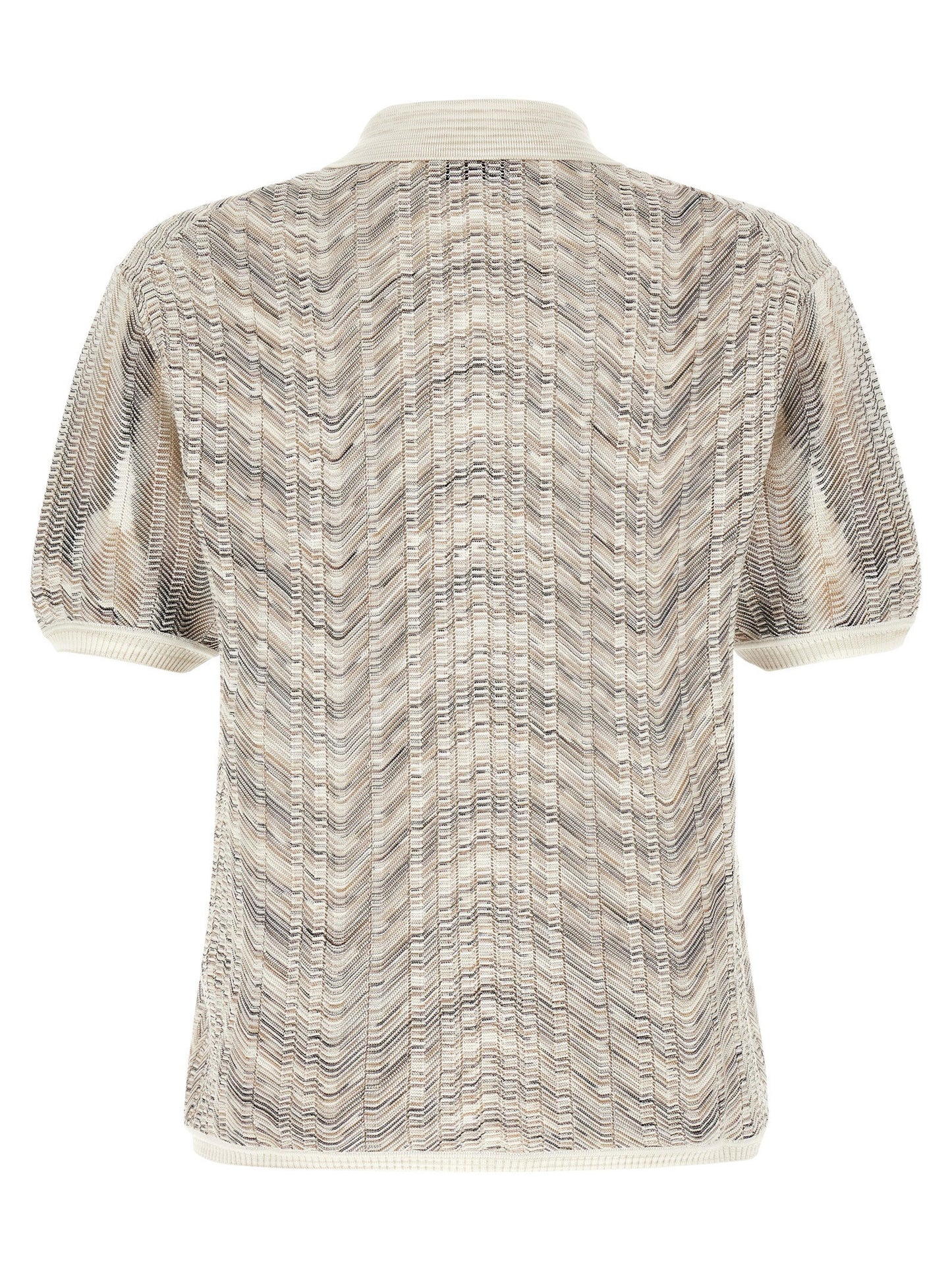 Missoni Zig-zag Knit Polo Shirt