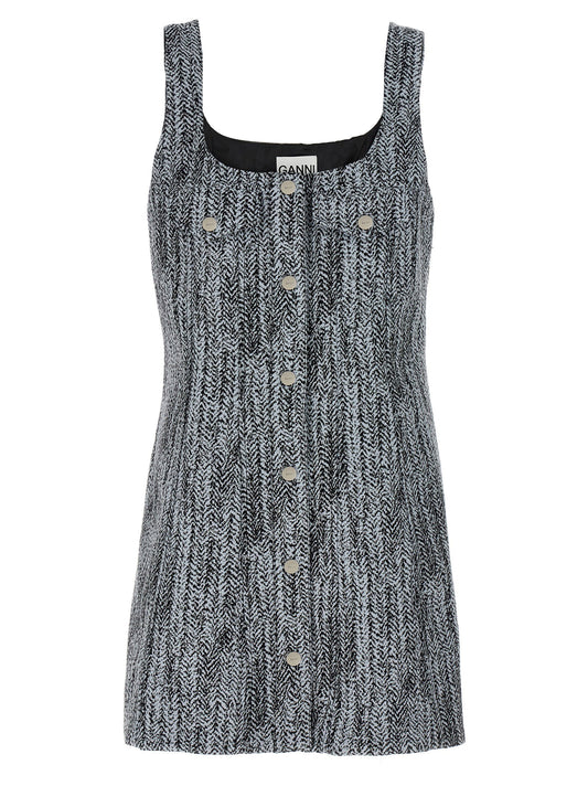 Ganni Tweed Dress