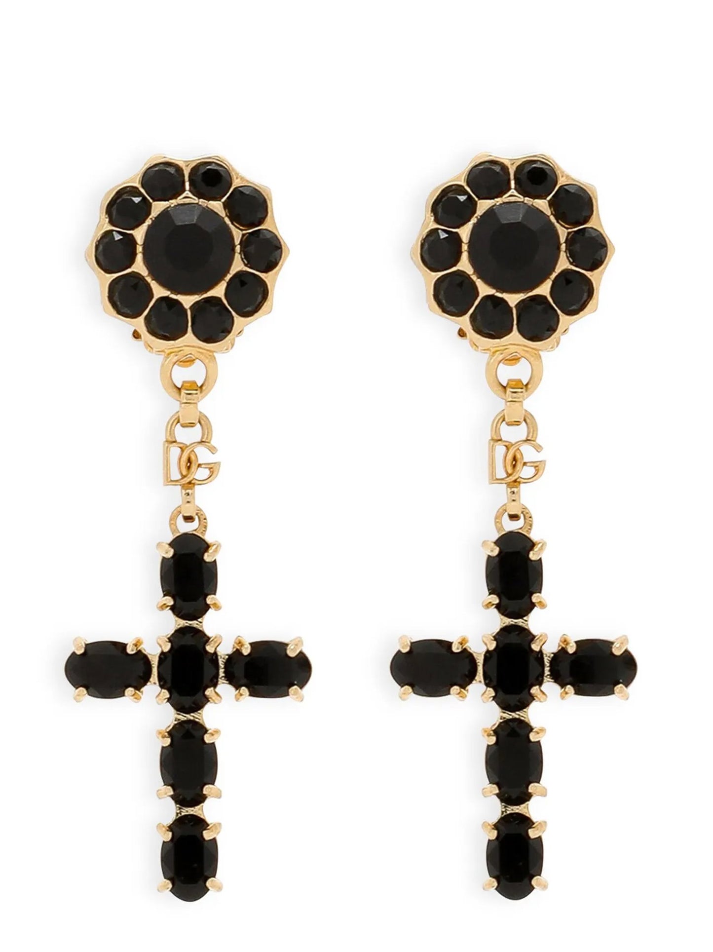 Dolce & Gabbana Cross Pendant Earrings