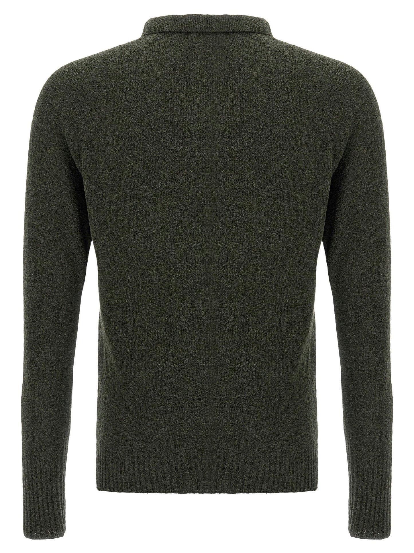 Ma'ry'ya Bouclé Cotton Polo Shirt