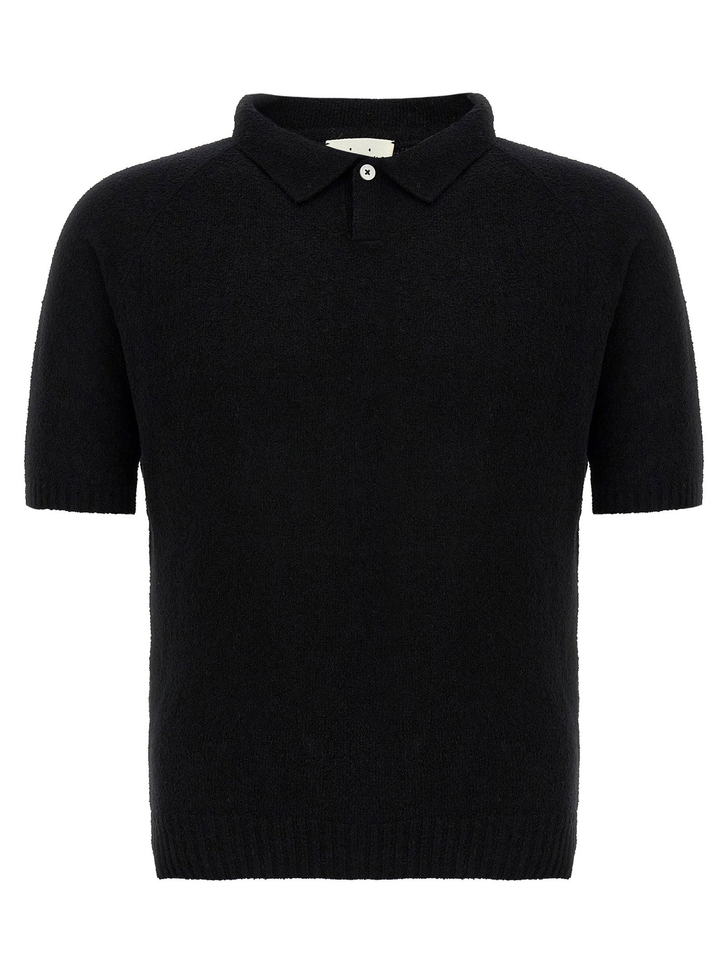 Ma'ry'ya Bouclé Cotton Polo Shirt