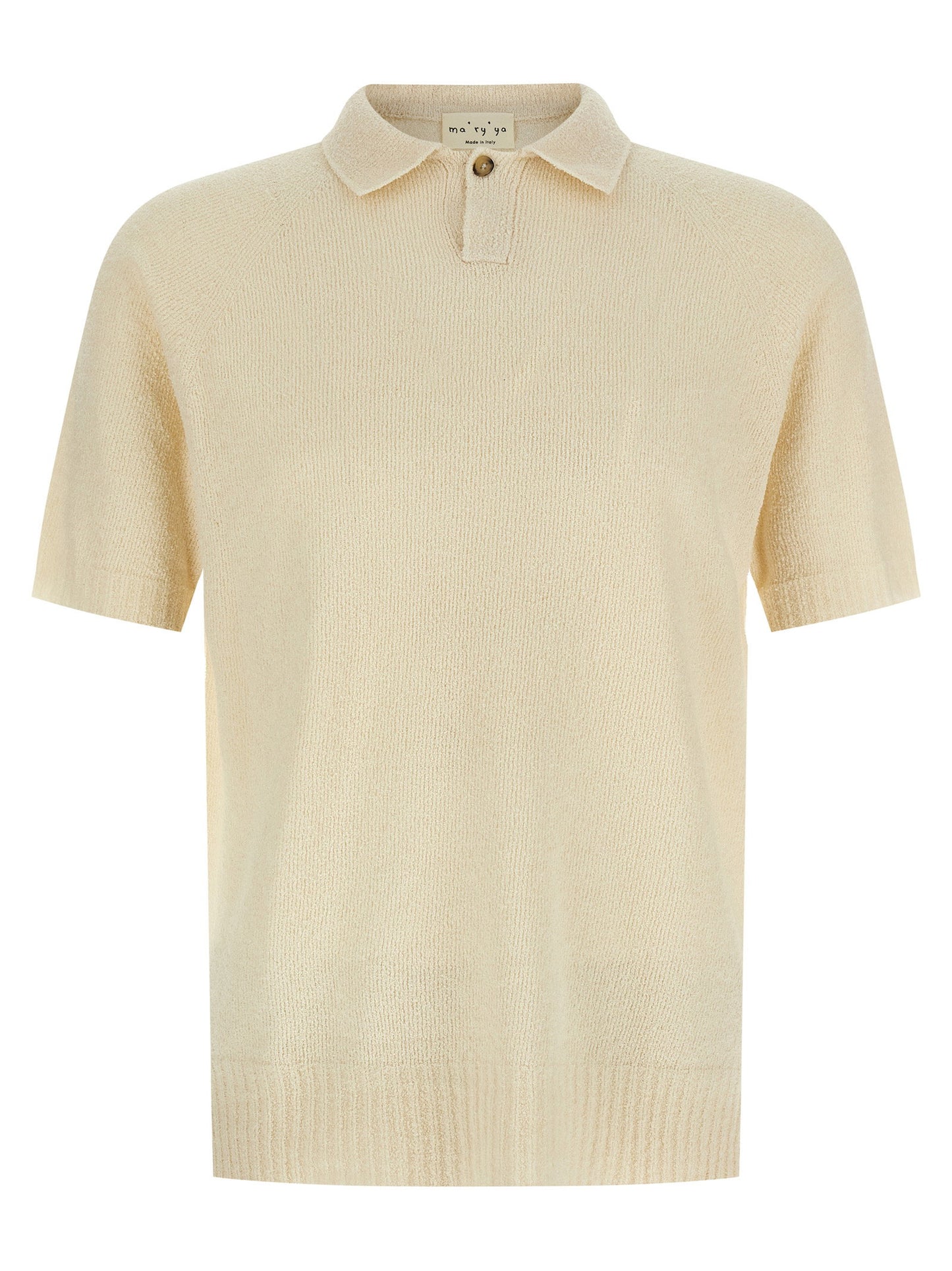 Ma'ry'ya Spongy Effect Polo Shirt