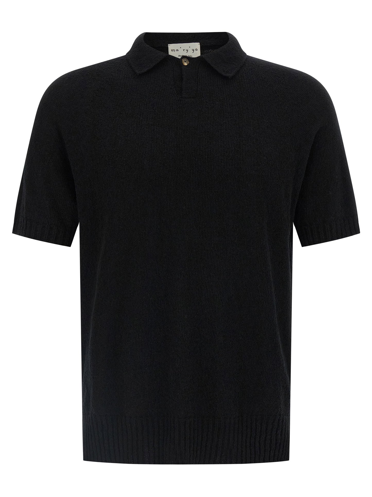 Ma'ry'ya Spongy Effect Polo Shirt
