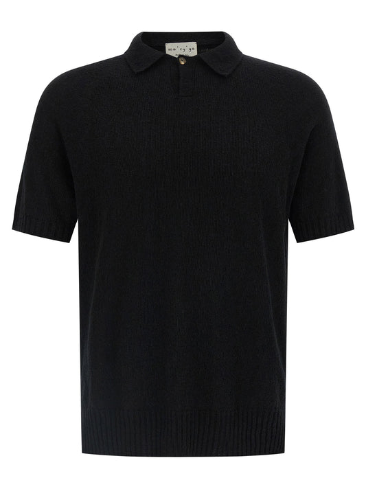 Ma'ry'ya Spongy Effect Polo Shirt